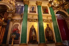 Iconostasis, St Isaac's Cathedral, St Petersburg, Russia, 2011. Creator: Sheldon Marshall