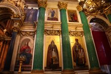Iconostasis, St Isaac's Cathedral, St Petersburg, Russia, 2011. Creator: Sheldon Marshall