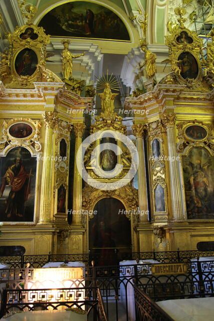 Iconostasis, Peter and Paul Cathedral, St Petersburg, Russia, 2011. Artist: Sheldon Marshall