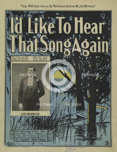 'I'd like to hear that song again', 1899. Creator: Unknown.
