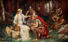 Idun and the Apples 1890. Creator: James Doyle Penrose