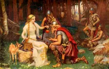 Idun and the Apples 1912. Creator: James Doyle Penrose