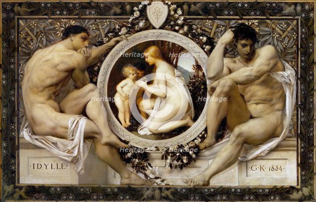 Idyll, 1884. Artist: Klimt, Gustav (1862-1918)