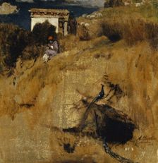 Idyll, (Fragment of a Screen), 1872. Creator: Arnold Bocklin
