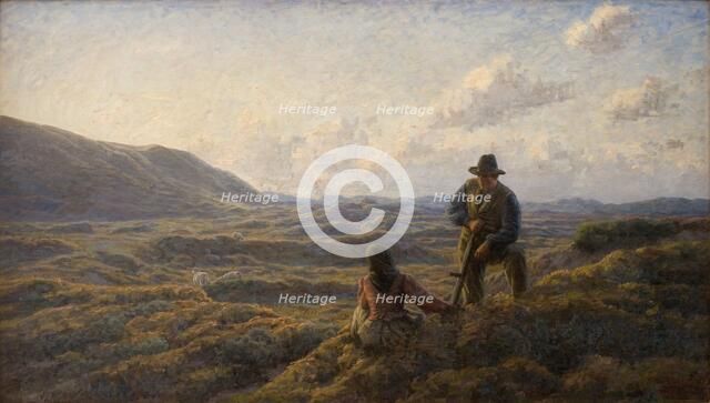 Idyll on the heath, 1908. Creator: Johannes Martin Fasting Wilhjelm.