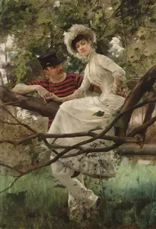 Idyll, probably 1880-1882. Creator: Carl Larsson