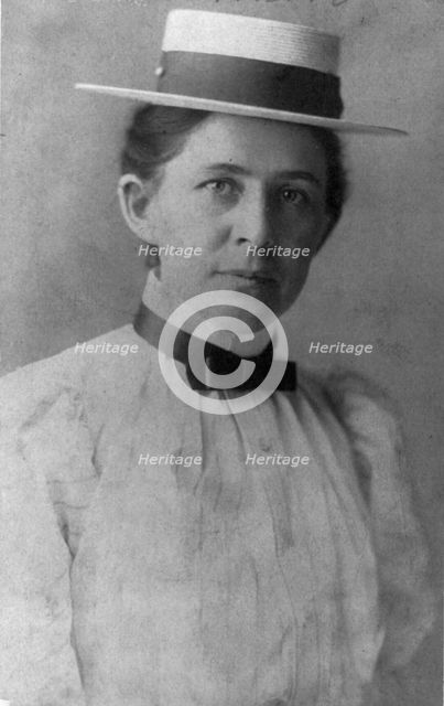 Ida Minerva Tarbell, 1857-1944, between c1890 and c1910. Creator: Frances Benjamin Johnston.