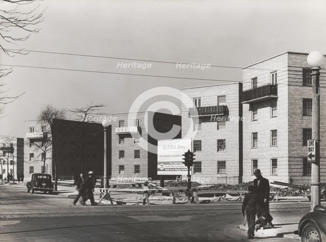 Ida B. Wells Housing Project for Negroes, Chicago, Illinois, April 1941. Creators: Farm Security Administration, Russell Lee.