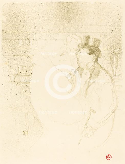 Ida Heath at the Bar (Ida Heath au bar), 1894. Creator: Henri de Toulouse-Lautrec.