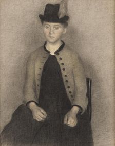 Ida Ilsted, the Artist's Wife, 1890. Creator: Vilhelm Hammershoi