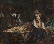 Ida Rubinstein as Zobeide in the ballet Scheharazade by N. Rimsky-Korsakov, 1911. Creator: Blanche, Jacques-Émile (1861-1942)