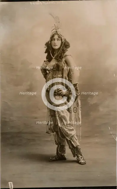 Ida Rubinstein, Russian ballerina, 1910. Artist: Unknown