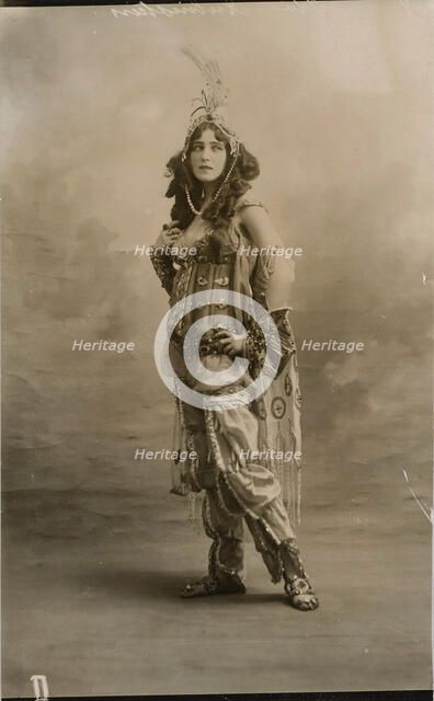 Ida Rubinstein, Russian ballerina, 1910. Artist: Unknown