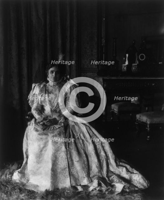 Ida (Saxton) McKinley, 1847-1907, 1897. Creator: Frances Benjamin Johnston.