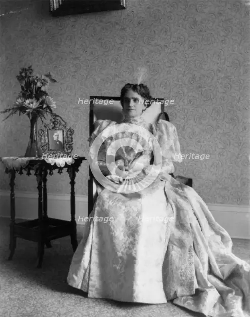 Ida (Saxton) McKinley, 1847-1907, between c1890 and c1910. Creator: Frances Benjamin Johnston.