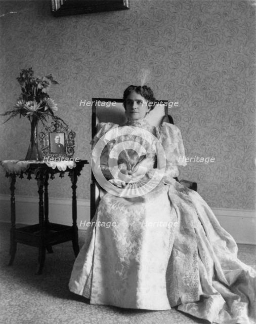 Ida (Saxton) McKinley, 1847-1907, between c1890 and c1910. Creator: Frances Benjamin Johnston.
