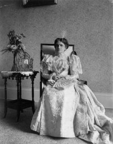 Ida (Saxton) McKinley, 1847-1907, between c1890 and c1910. Creator: Frances Benjamin Johnston
