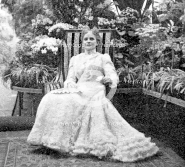 Ida Saxton McKinley, wife of President William McKinley, c1901. Artist: Unknown