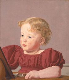 Ida Thiele, the future Mrs Wilde, as a Child, 1832. Creator: Christen Købke