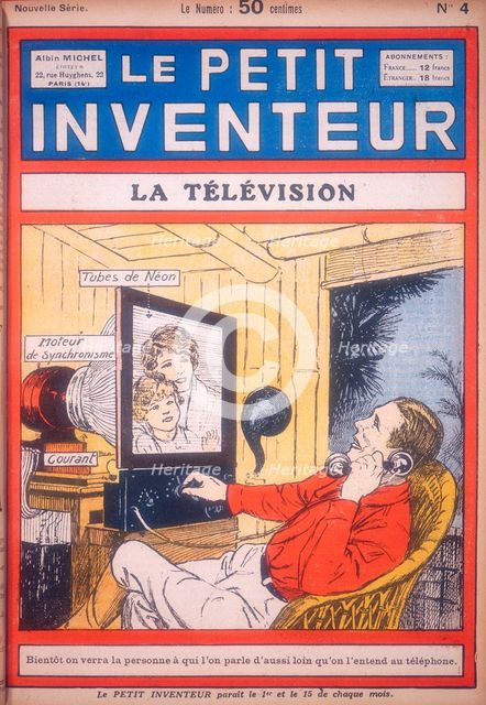Idea for a video-phone using neon tubes to give the picture display, c1927. Artist: Unknown