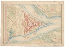 Ideal design of the Komarno fortress, 1600/1700. Creator: Unknown