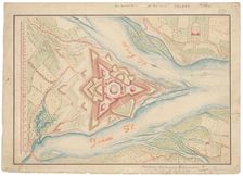 Ideal design of the Komarno fortress, 1600/1700. Creator: Unknown