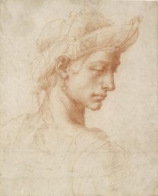 Ideal Head, late 15th-early 16th century. Artist: Michelangelo Buonarroti