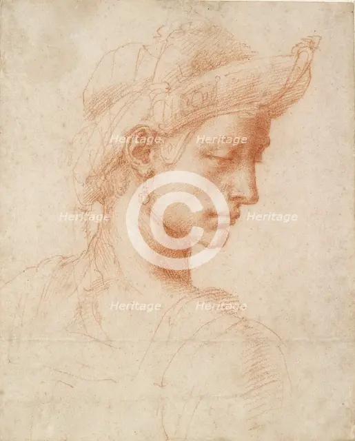 Ideal Head, late 15th-early 16th century. Artist: Michelangelo Buonarroti.
