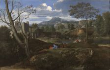 Ideal landscape, between 1648 and 1651. Creator: Nicolas Poussin