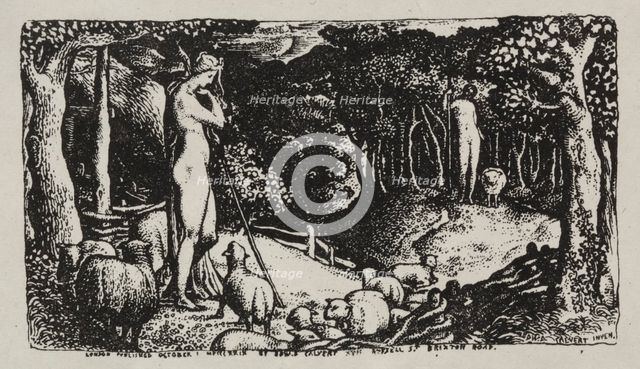Ideal Pastoral Life, 1829. Creator: Edward Calvert (British, 1799-1883).