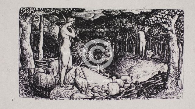 Ideal Pastoral Life, n.d. Creator: Edward Calvert.