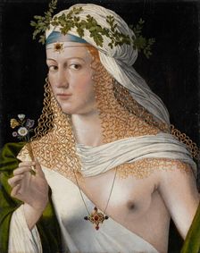 Idealised Portrait of a Young Woman as Flora, c1520. Creator: Bartolommeo Veneto