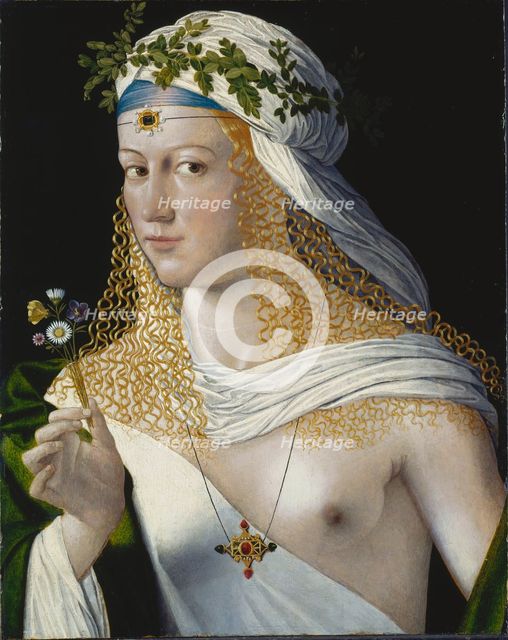 Idealized Portrait of a Courtesan as Flora.