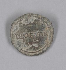 Identification button used by Thomas Porter II, ca. 1820. Creator: I. Nutting & Son
