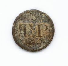 Identification button used by Thomas Porter II, ca. 1820. Creator: Unknown