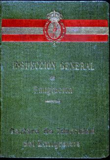 Identity wallet of the emigrant, it was required sealed and with a passord prior to travel to wor…