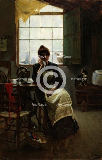 Idle, 1890. Creator: Francisco Maura y Montaner.