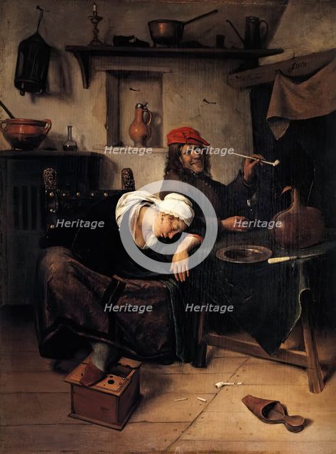 Idlers, 1660. Creator: Jan Steen.