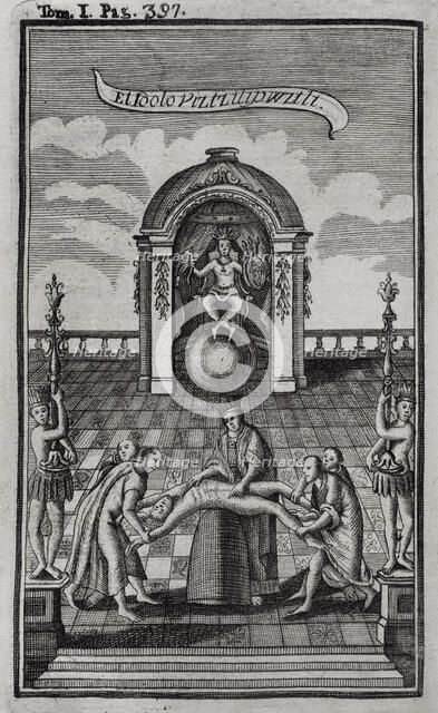 Idol Vitzliputzli (Huitzilopochtli), Mexican idol. 1771. Creator: Unknown.