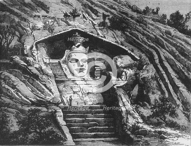 'Idol of Mandar, near Bhagulapore', c1891. Creator: James Grant.