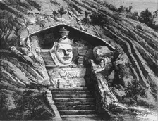 Idol of Mandar, near Bhagulapore c1891. Creator: James Grant