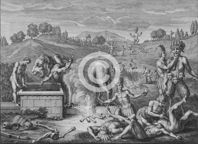 'Idoles de Tabasco', 1723.  Creator: Bernard Picart.