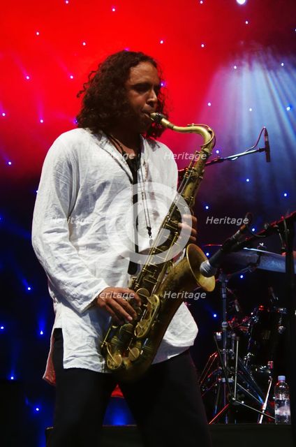 Idris Rahman, Love Supreme Jazz Festival, Glynde, East Sussex, 2013. Artist: Brian O'Connor