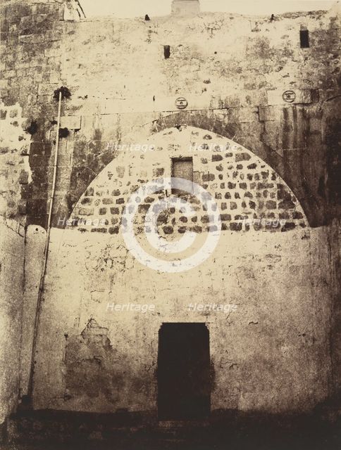 Ie Station. Jésus est condamné à mort. Une cour intérieure de la caserne turque o..., 1860 or later. Creator: Louis de Clercq.
