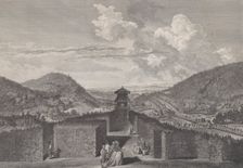 Ier Vue du Parc de Neu-Waldeck prise du Pavillon Chinois vers l'Orient, from Views of the ..., 1782. Creators: Jakob Matthias Schmutzer, Carl Conti, Clemens Kohl, Franz Karl Zoller