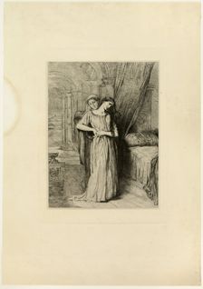 If I Do Die Before Thee, plate eight from Othello, 1844. Creator: Theodore Chasseriau