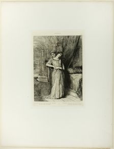 If I Do Die Before Thee, plate eight from Othello, 1844. Creator: Theodore Chasseriau