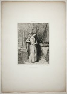 If I Do Die Before Thee, plate eight from Othello, 1844. Creator: Theodore Chasseriau
