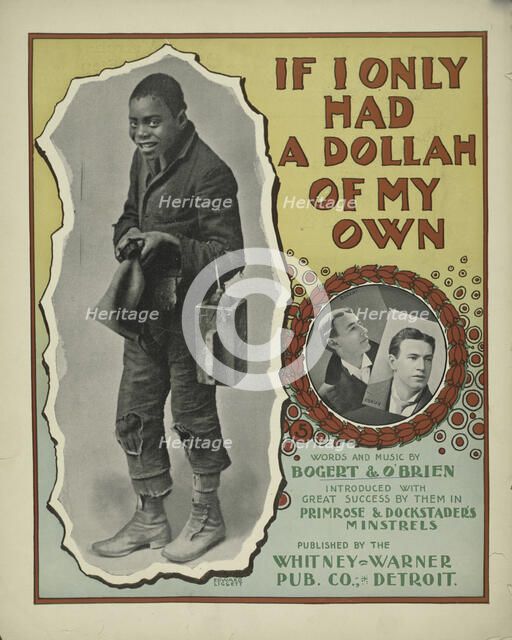 'If I only had a dollah of my own', 1900. Creator: Unknown.