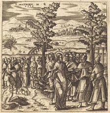 If I only Touch His Garments, I shall be Made Well, 1578. Creator: Leonard Gaultier